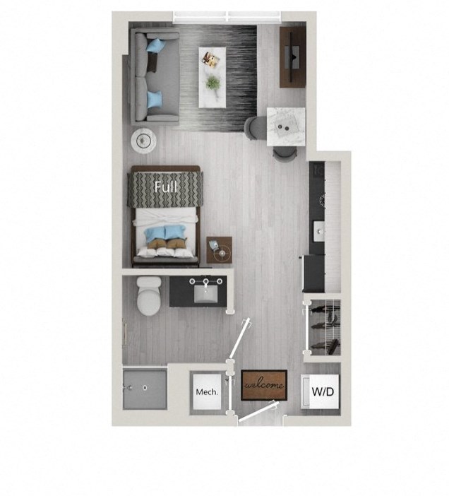 Studio 1 Bath
